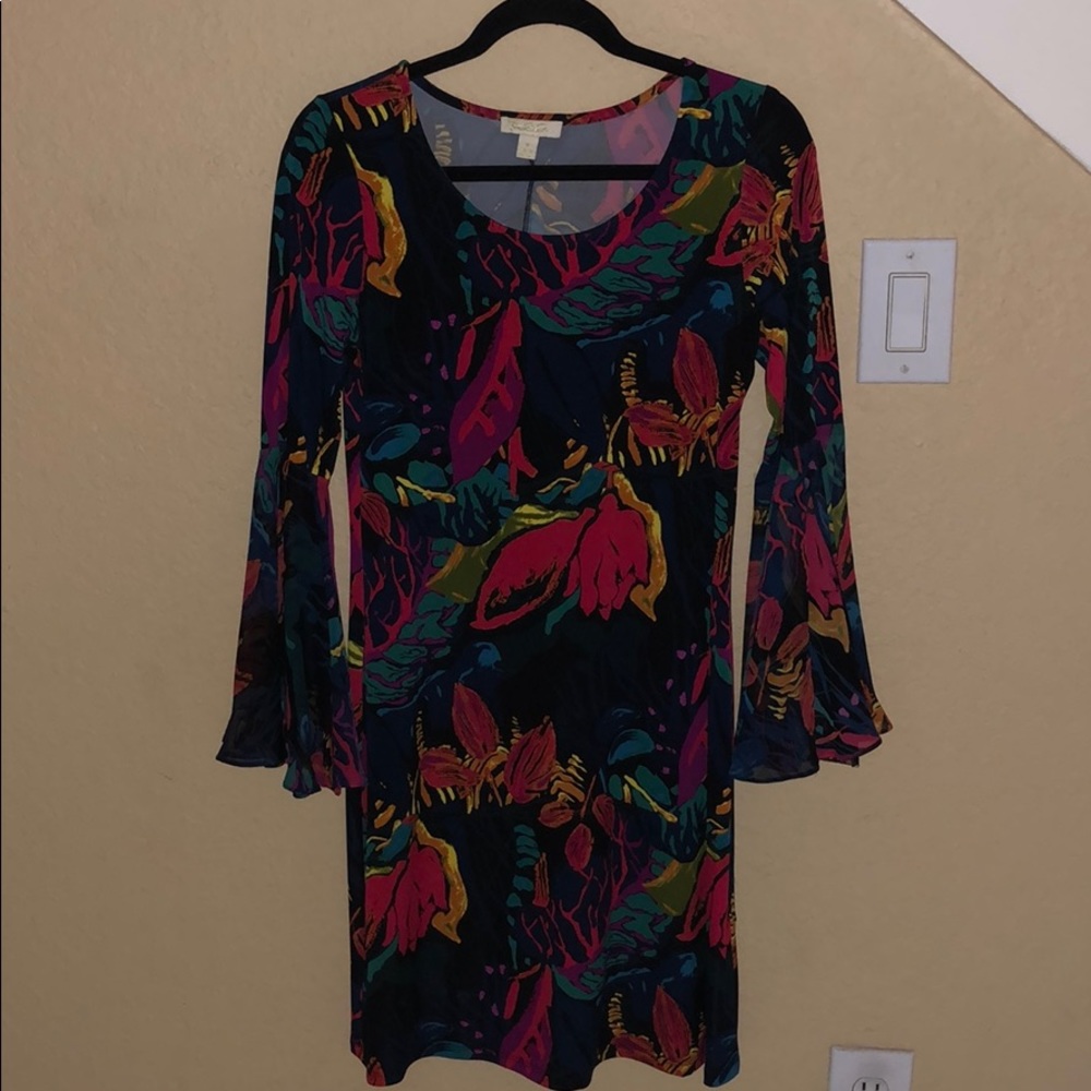 Flower cocktail dress